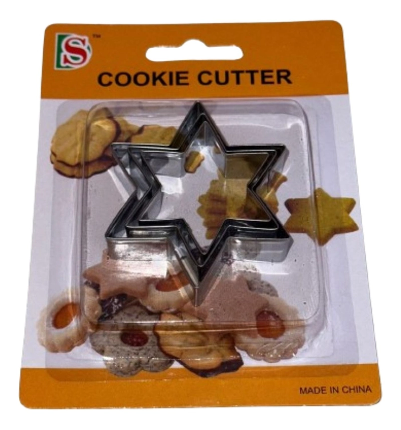 CORTADOR GALLETAS ESTRELLA 6 PUNTAS 3 PCS - 1