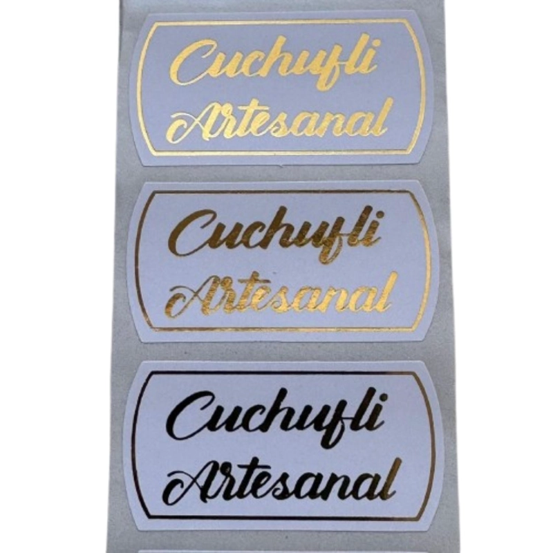 STICKER CUCHUFLI BLANCO 100UN - 2