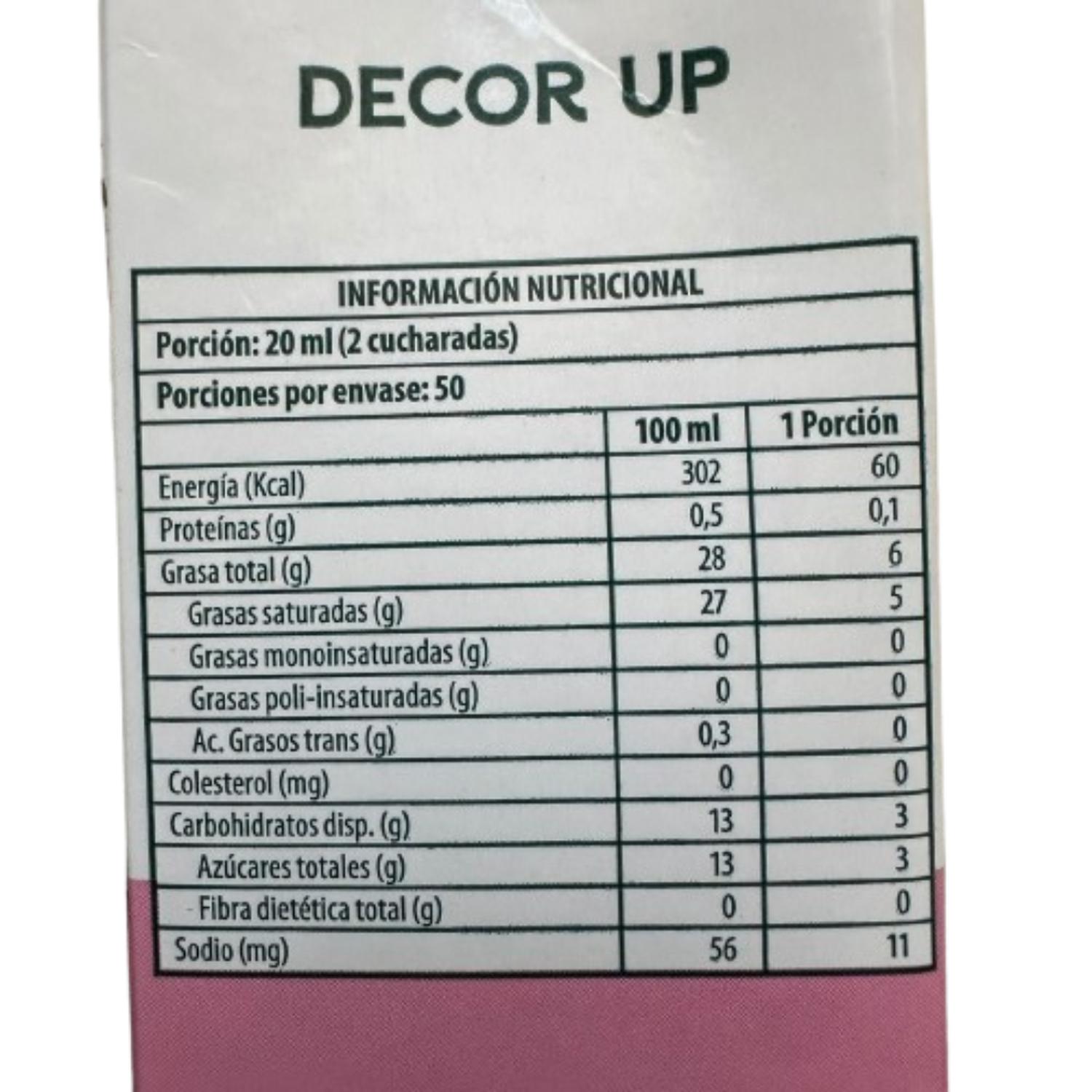 INGREDIENTE REPOSTERIA CREMA DECOR UP MASTER MARTINI - 3