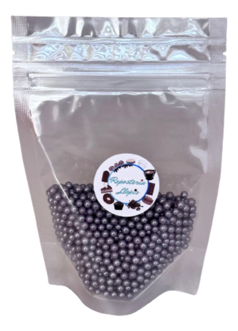 PERLAS MORADAS BRILLANTES 4MM 70 GR - 1