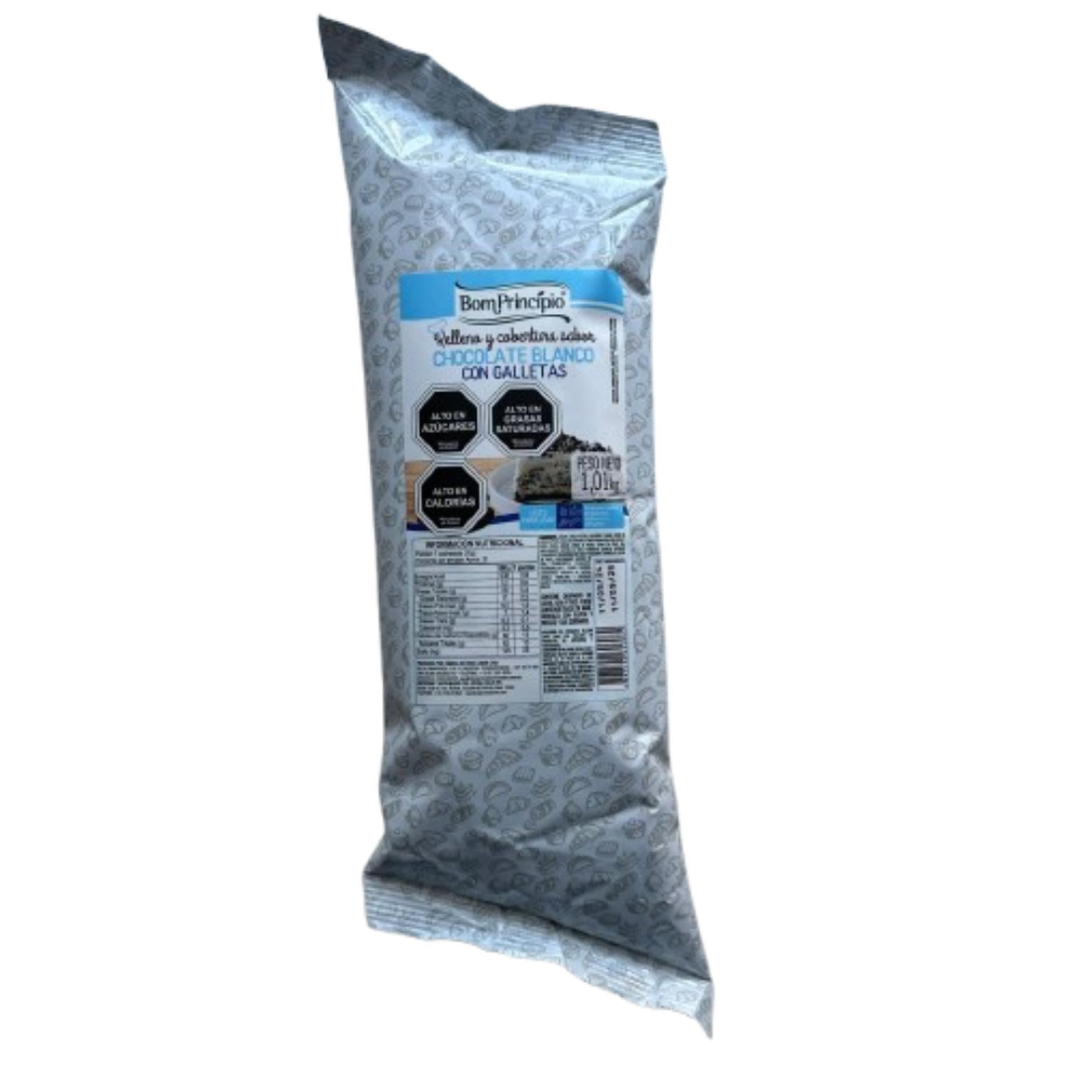 RELLENO CHOCOLATE EN COLOR BLANCO COOKIES BON PRINCIPIO 1KG - 1