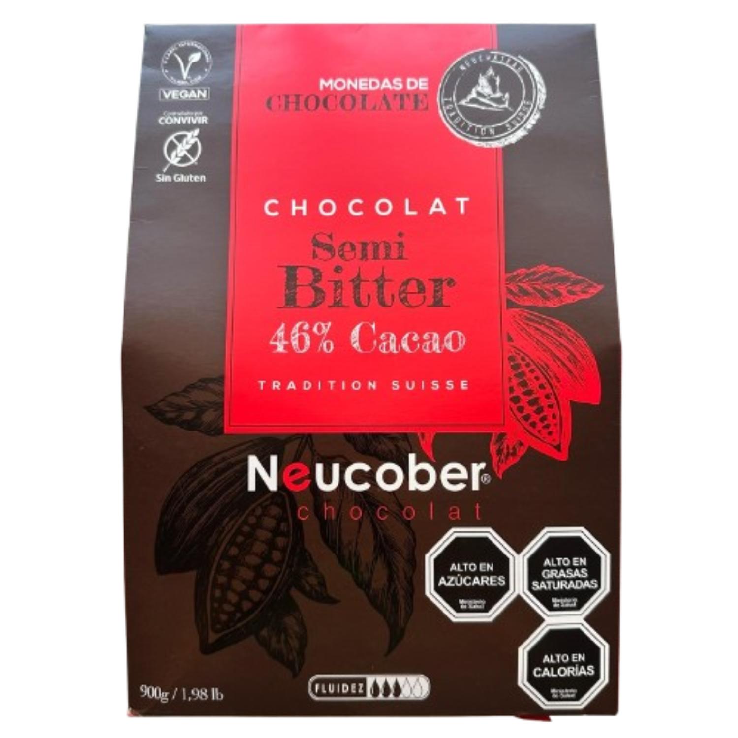 MONEDAS CHOCOLATE SEMIBITTER 46% CACAO NEUCOBER - 1