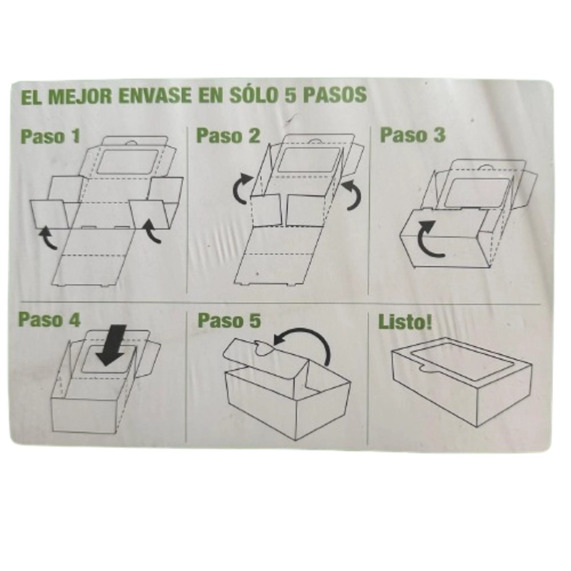 CAJA M CARTON MICROCORRUGADO VENTANA 21,2X14,7X6,8CM - 2