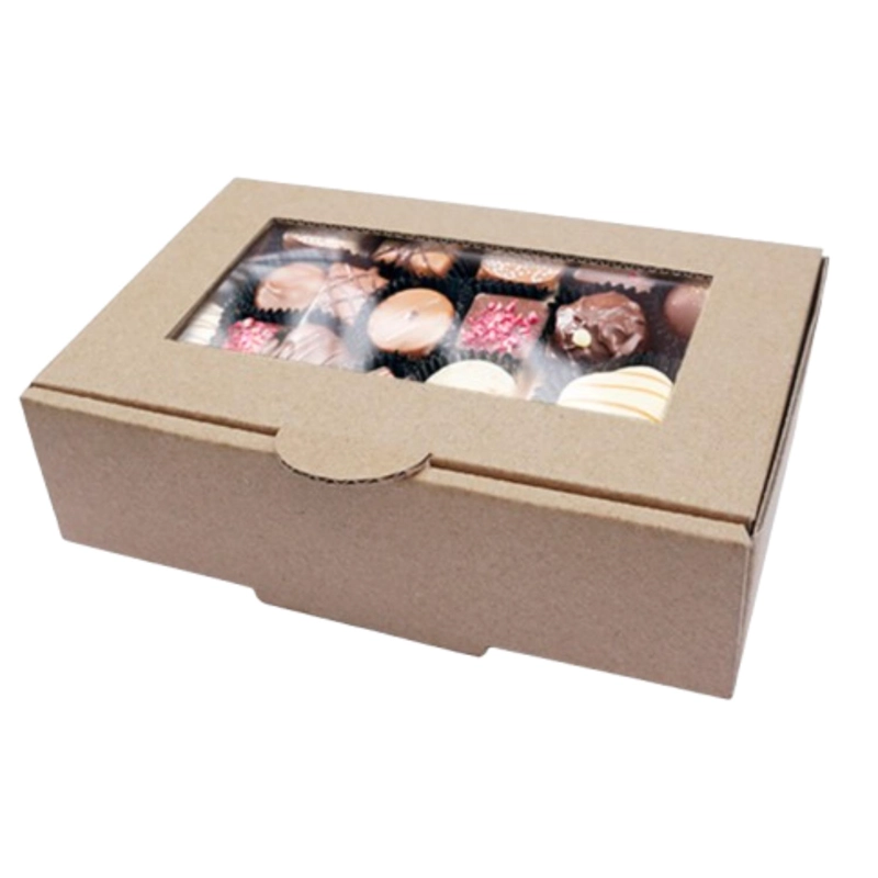 PACK 5 CAJA S CARTON MICROCORRUGADO VENTANA 19,3X13,5X4,3CM - 1