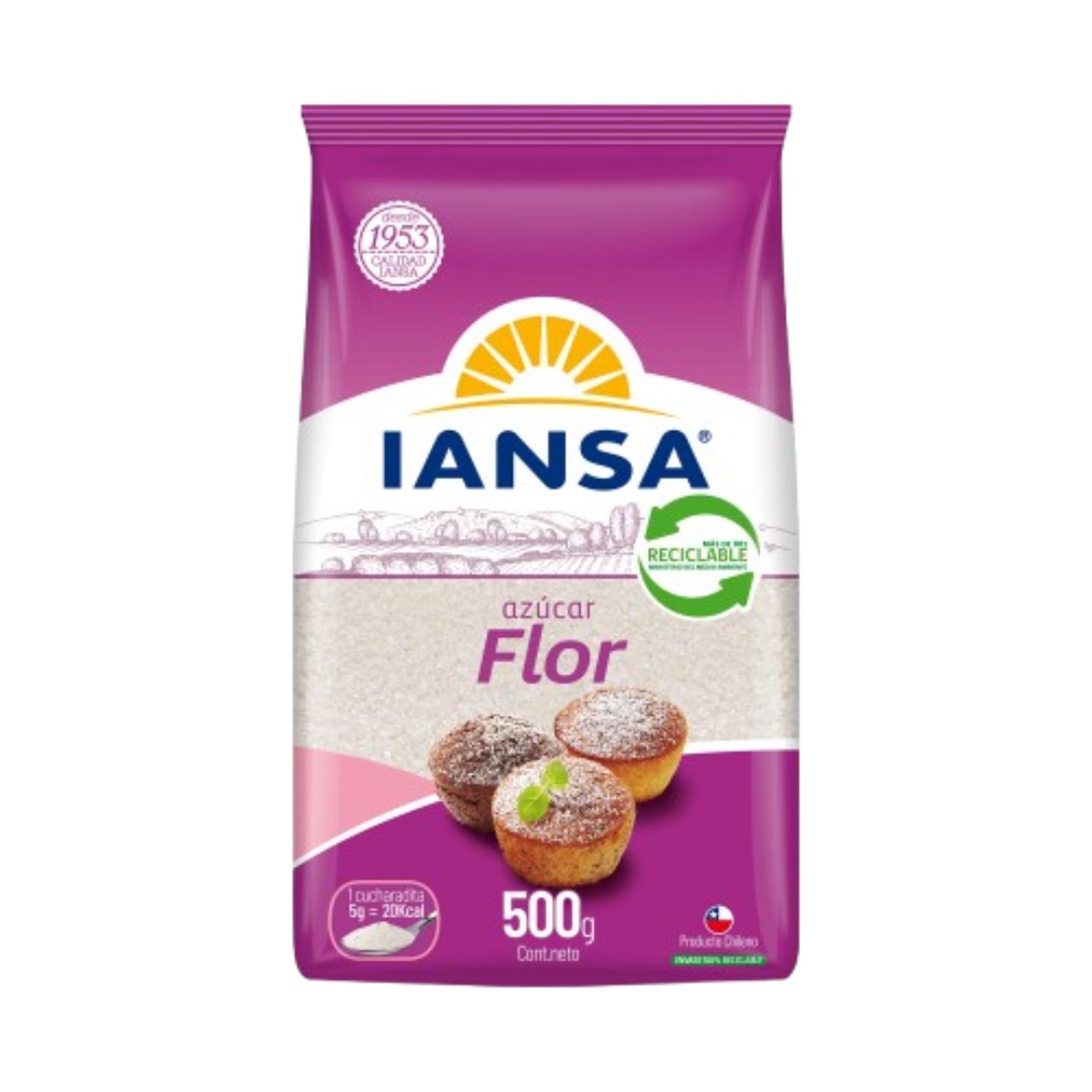 AZUCAR FLOR IANSA 500GR - 1