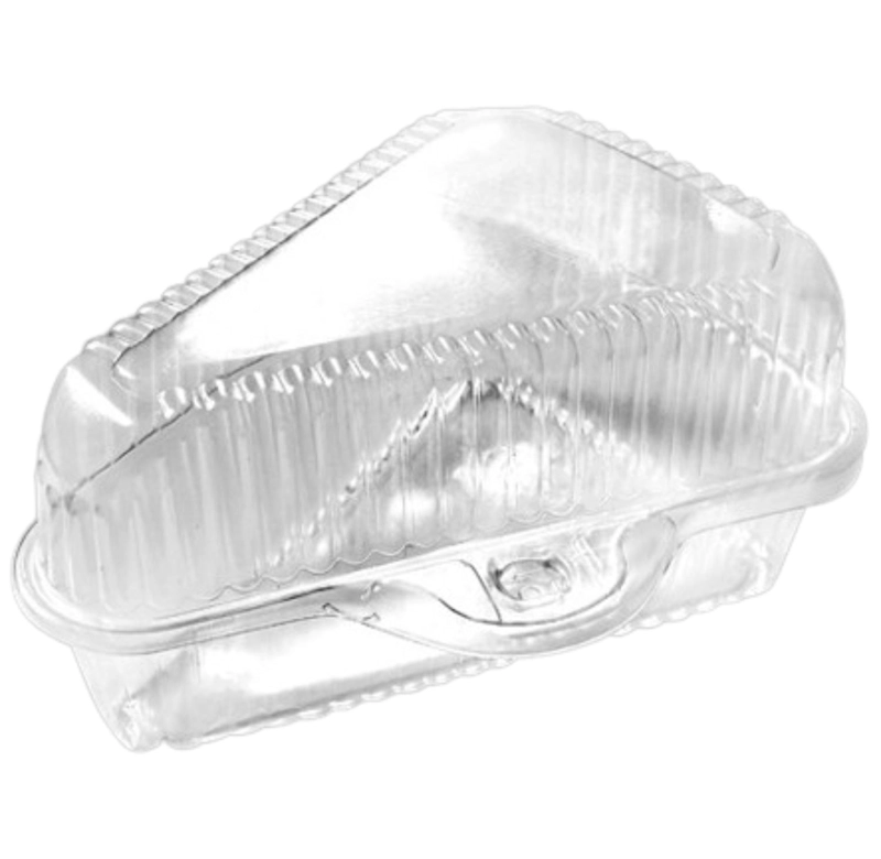 PACK 5 CAJA PLASTICA PASTEL INDIVIDUAL TRIANGULAR 14X10X9CM - 1