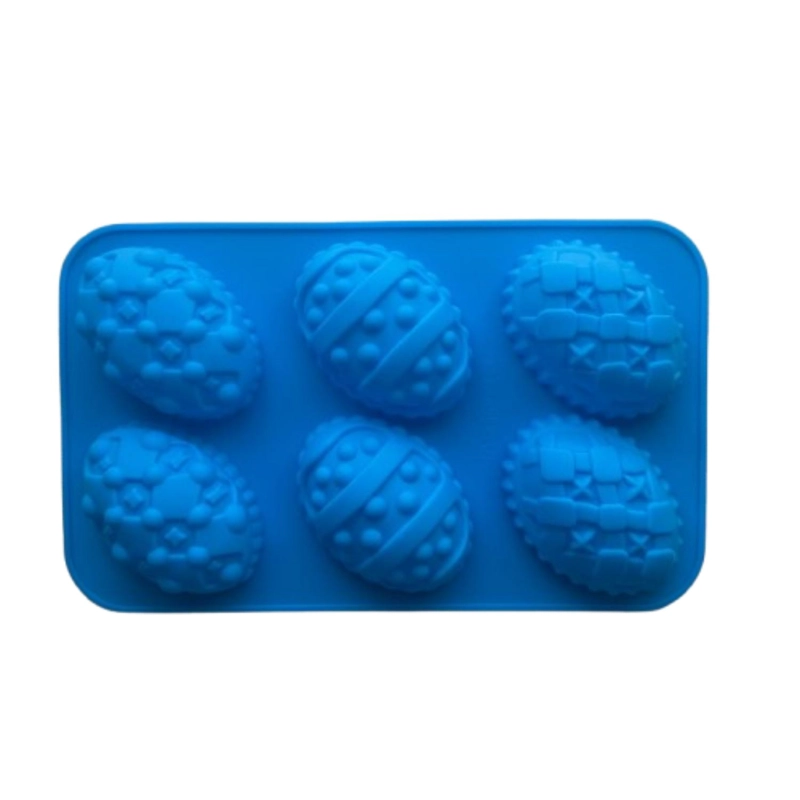 MOLDE SILICONA HUEVITOS GRANDES 6 CAVIDADES - 1