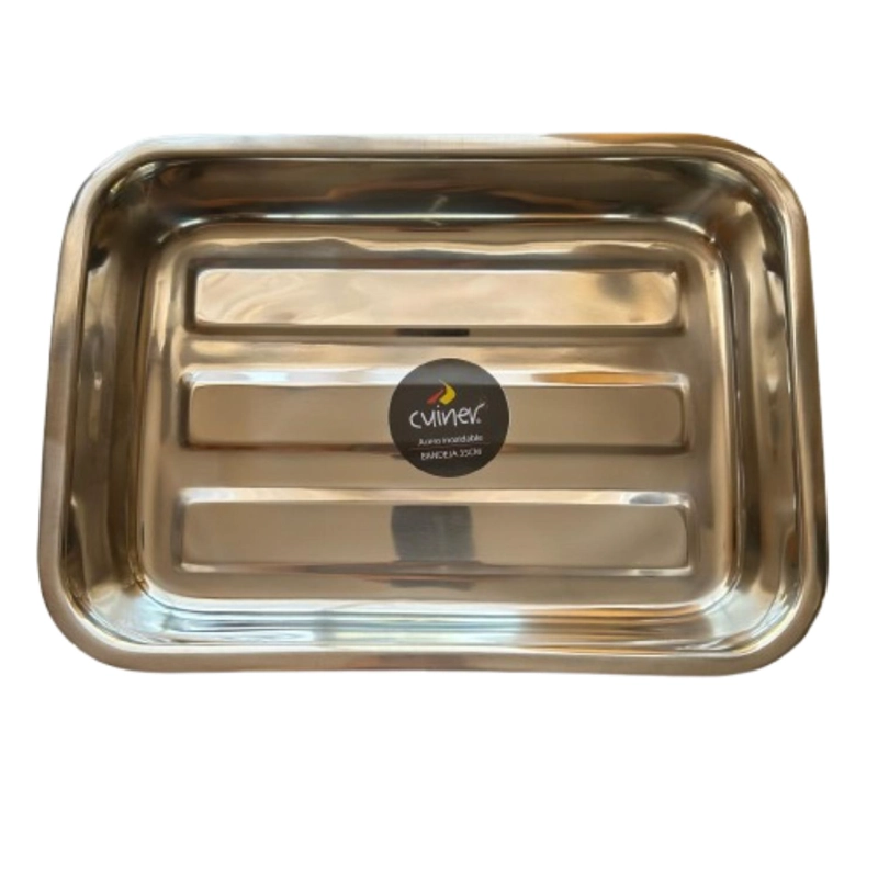FUENTE RECTANGULAR CON AZAS ACERO INOXIDABLE CUINER 30CM - 2