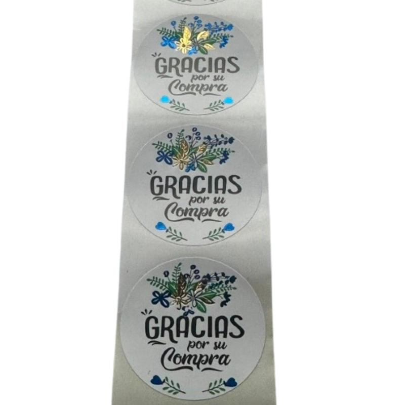 STICKER GRACIAS POR SU COMPRA B 100UN 38MM - 2