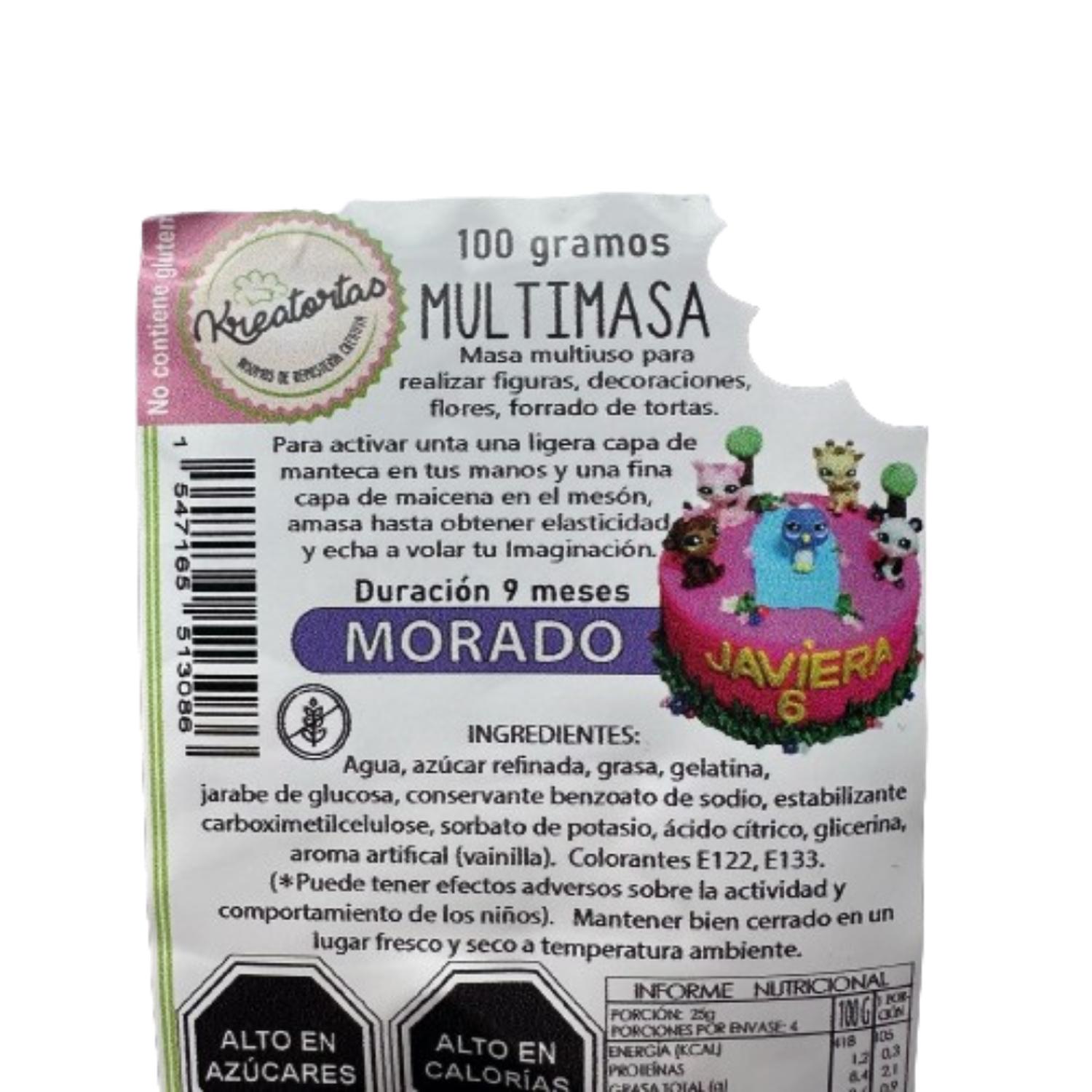 MULTIMASA FONDANT MORADA KREATORTAS 100GR - 2