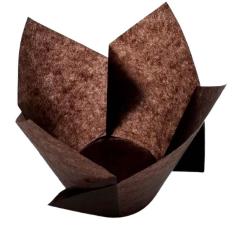 TULIPA PARA MUFFIN CAFE 50UN DIAMETRO 5CM ALTO 6CM - 1