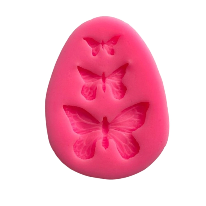 MOLDE SILICONA MARIPOSAS 3 FIGURAS 7,2X5,4CM - 1