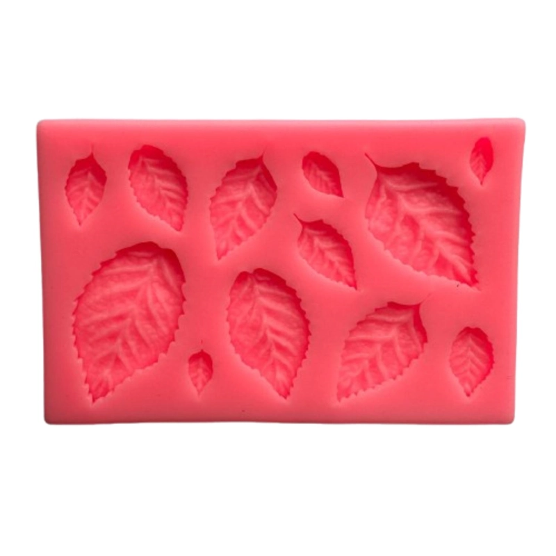 MOLDE SILICONA HOJAS 12 FIGURAS 9,6X6,2CM - 2
