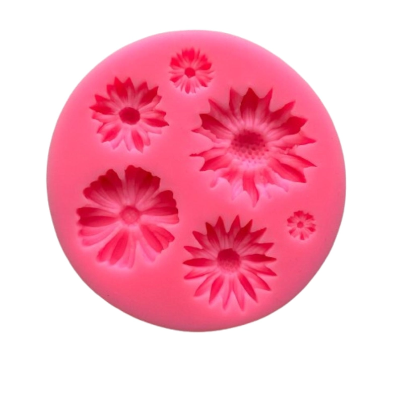 MOLDE SILICONA FLORES B 6 FIGURAS 7,2X7,2CM - 2