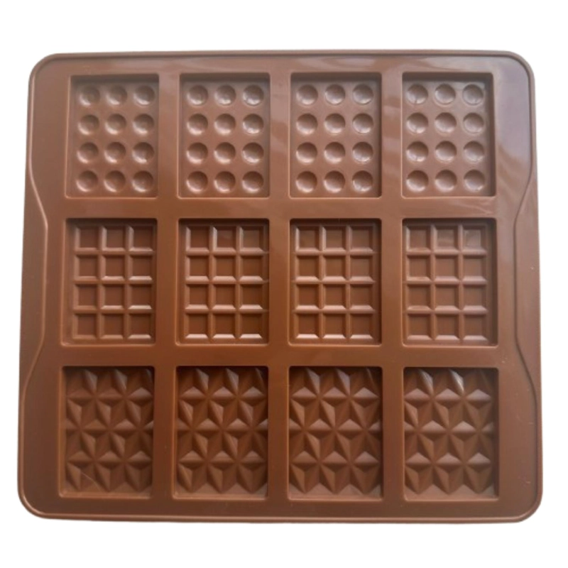 MOLDE SILICONA BARRITAS DE CHOCOLATE 12 CAVIDADES 20X18,5CM - 2