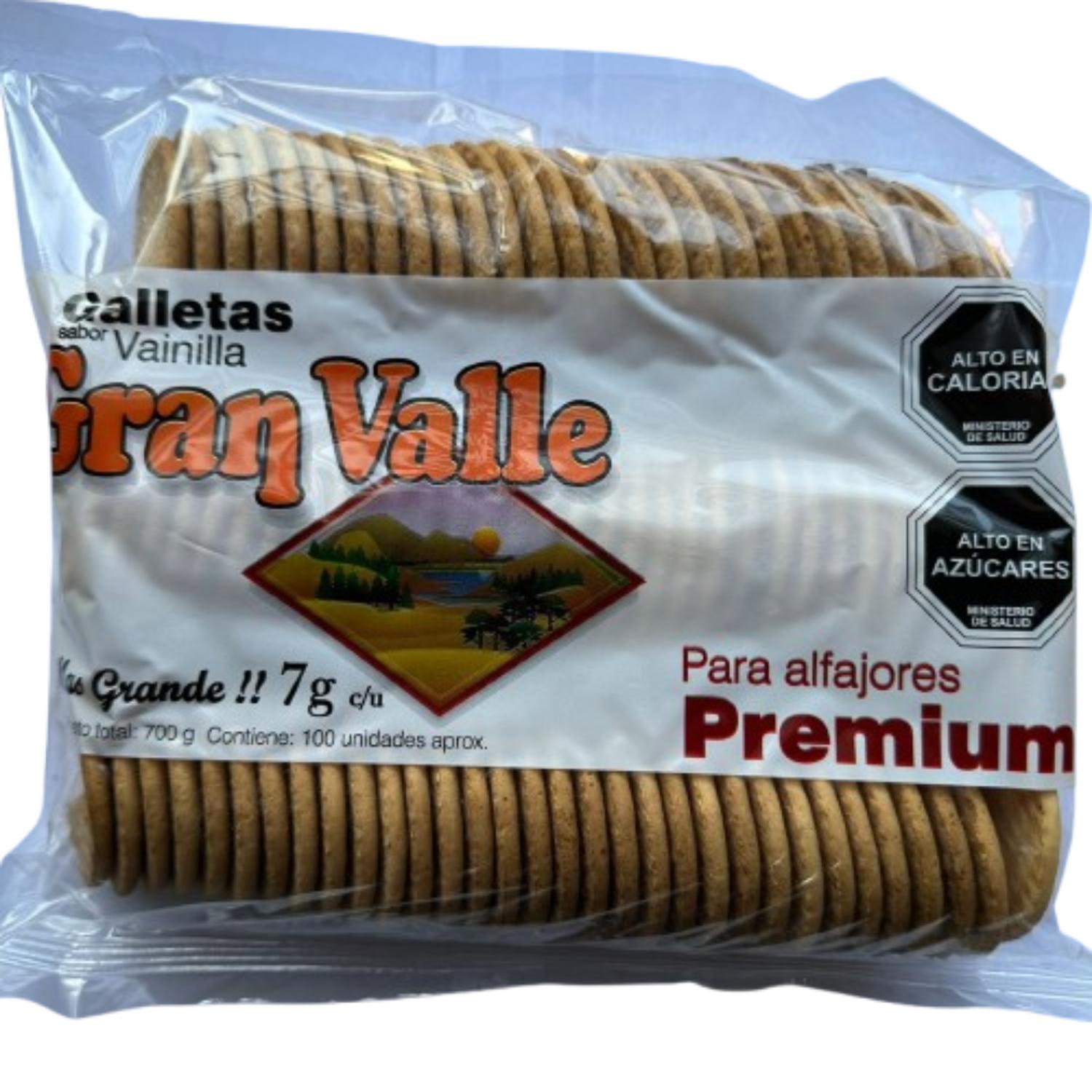 GALLETAS ALFAJOR GRAN VALLE VAINILLA 100 UNIDADES - 1