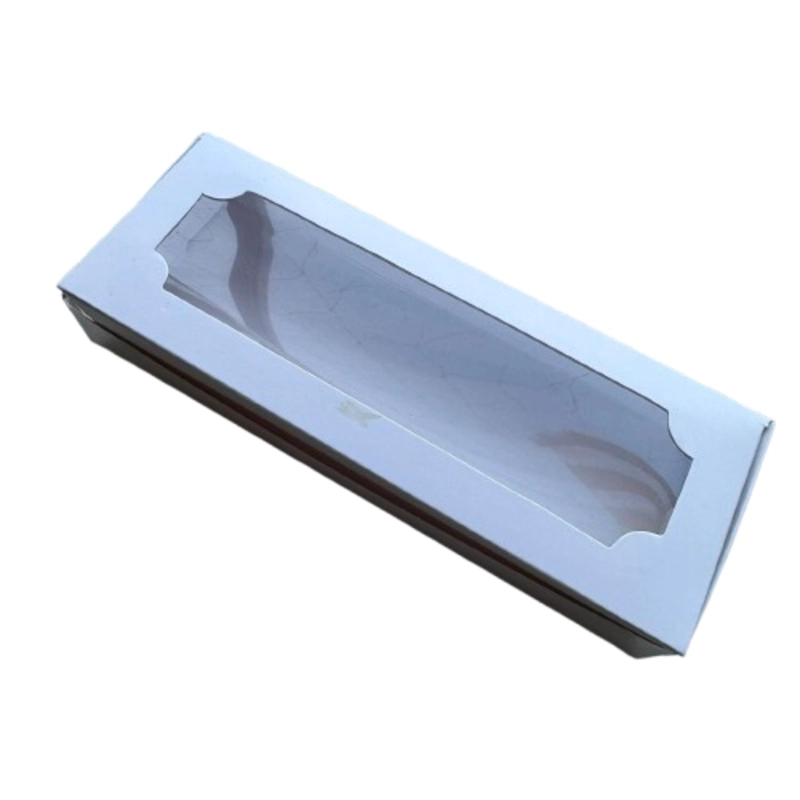 PACK 5 CAJA E CON VENTANA 3 ALFAJORES CARTULINA 19X7X3CM - 1