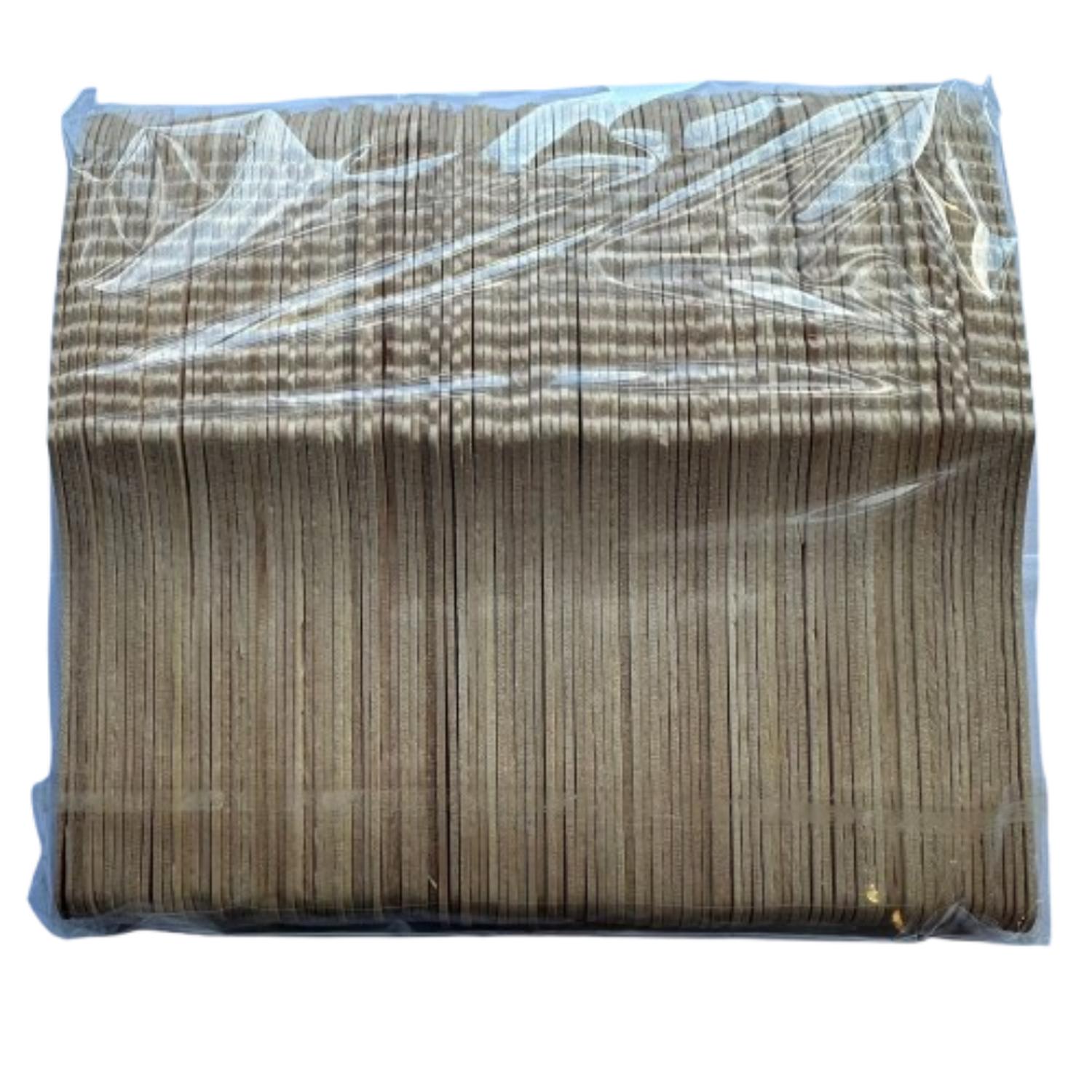 CUCHILLOS DESECHABLES MADERA 16CM 100UN - 2
