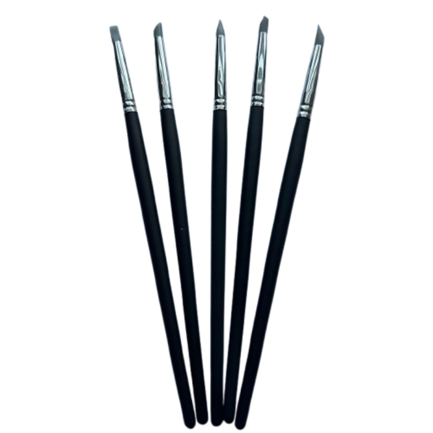 SET 5 PINCELES PUNTA SILICONA - 1