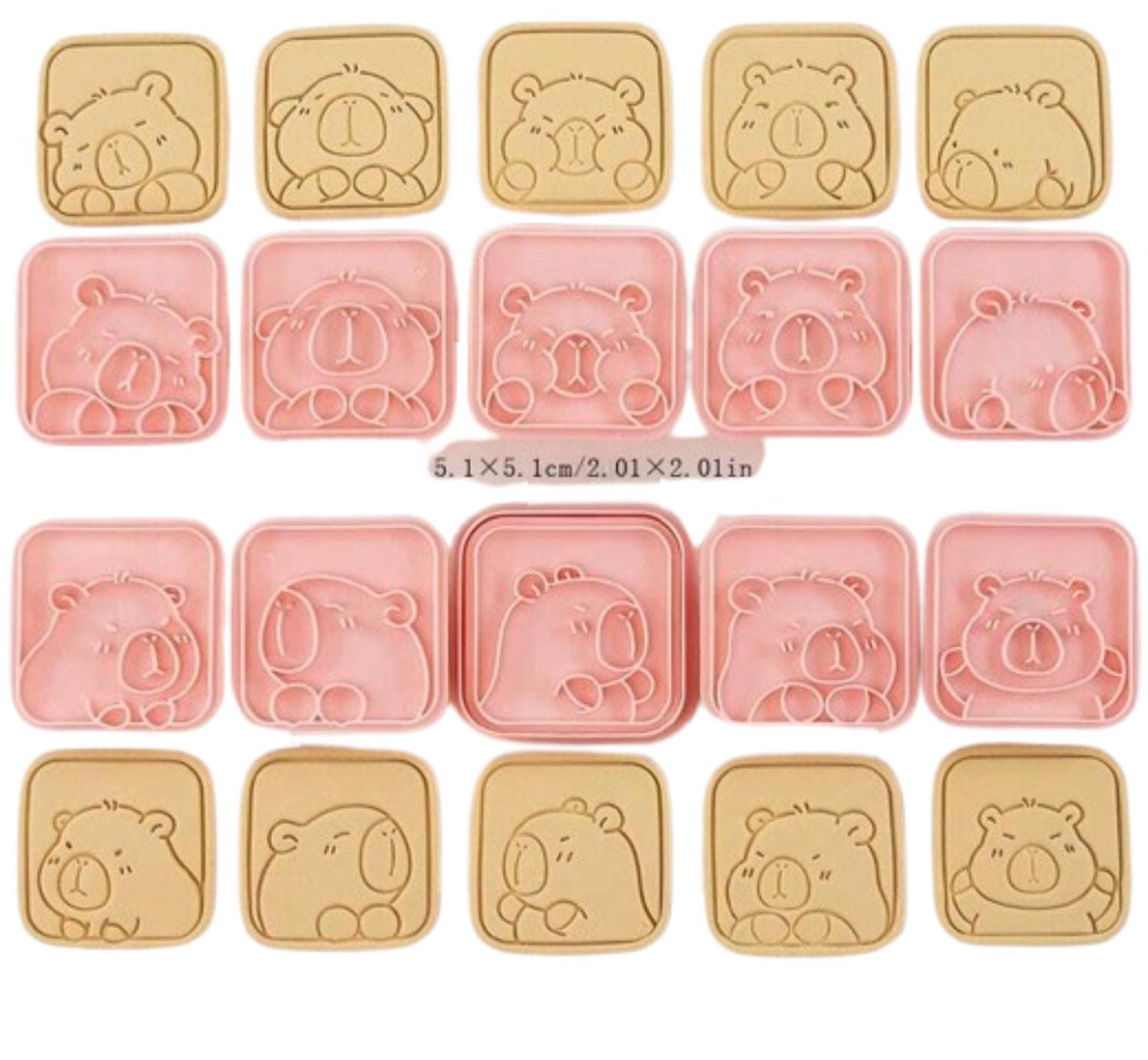 CORTADOR GALLETAS CAPIBARA 10 DISEÑOS - 2