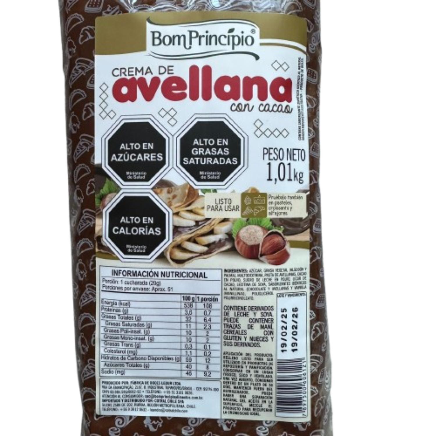 RELLENO CREMA DE AVELLANAS BON PRINCIPIO 1KG - 2