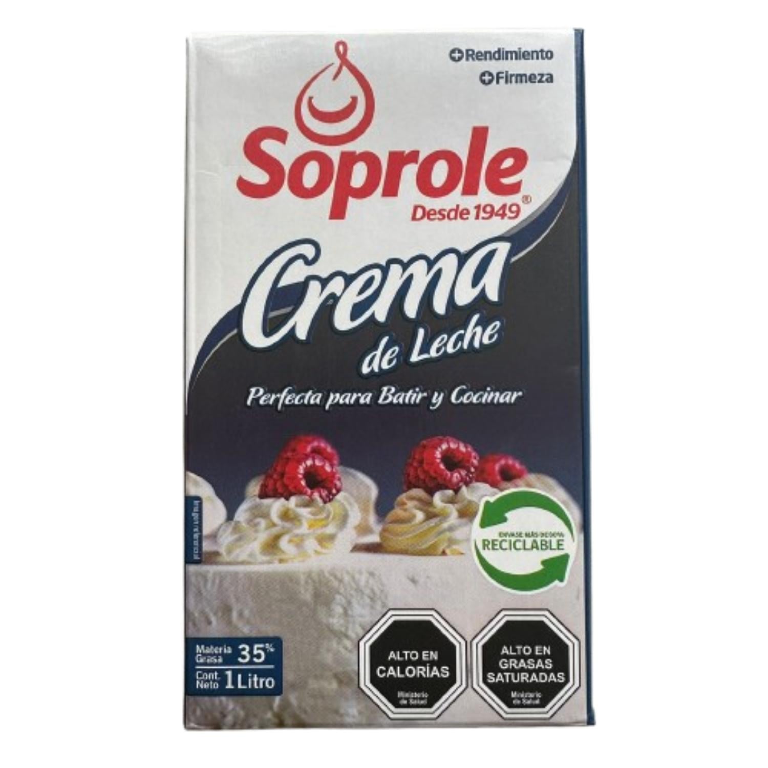 CREMA DE LECHE SOPROLE 1 LT - 1
