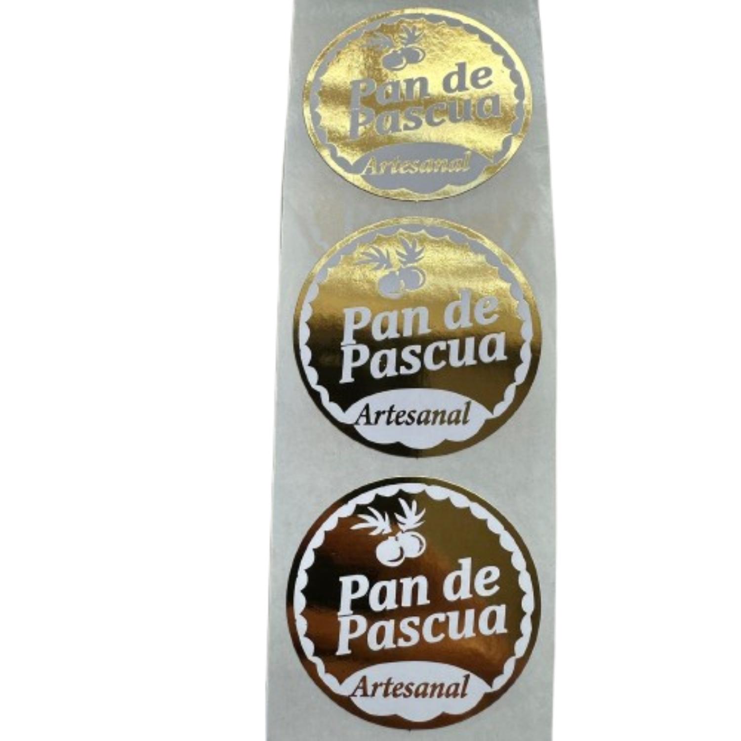 STICKER PAN DE PASCUA 100UN 38MM - 2