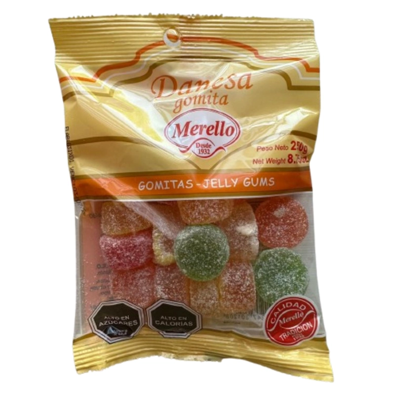 GOMITAS DANESAS SABORES FRUTALES MERELLO 250GR - 1