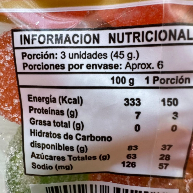 GOMITAS DANESAS SABORES FRUTALES MERELLO 250GR - 3