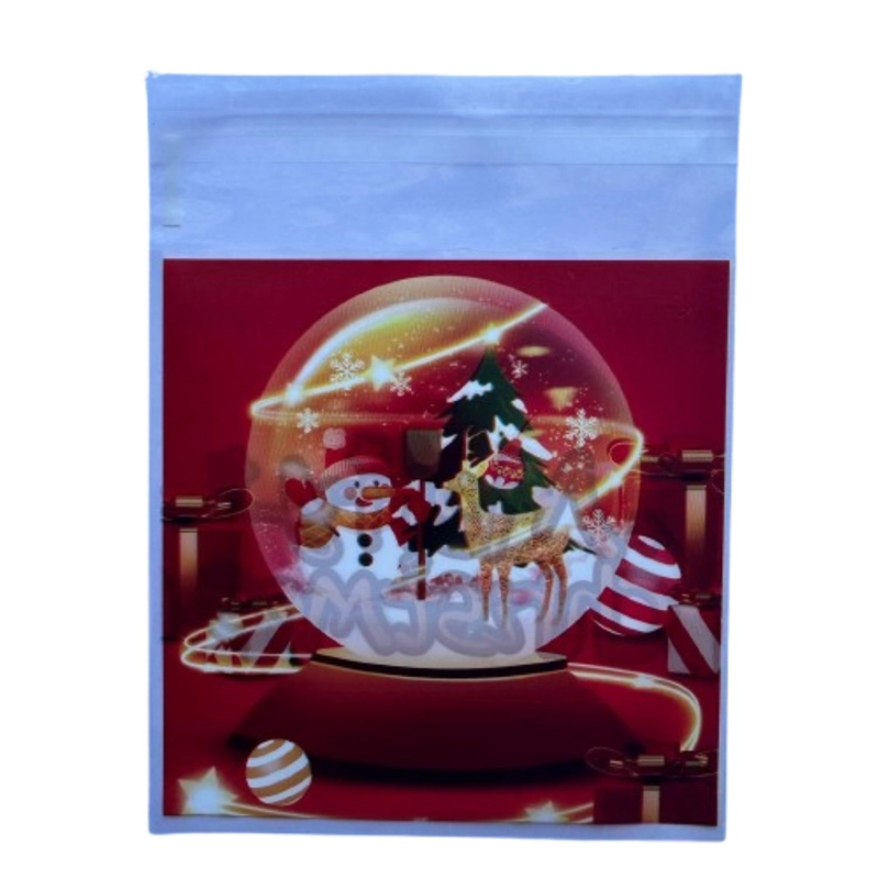 BOLSAS NAVIDAD D CELOFAN AUTOADHESIVAS 100UN 10X10+2CM - 3
