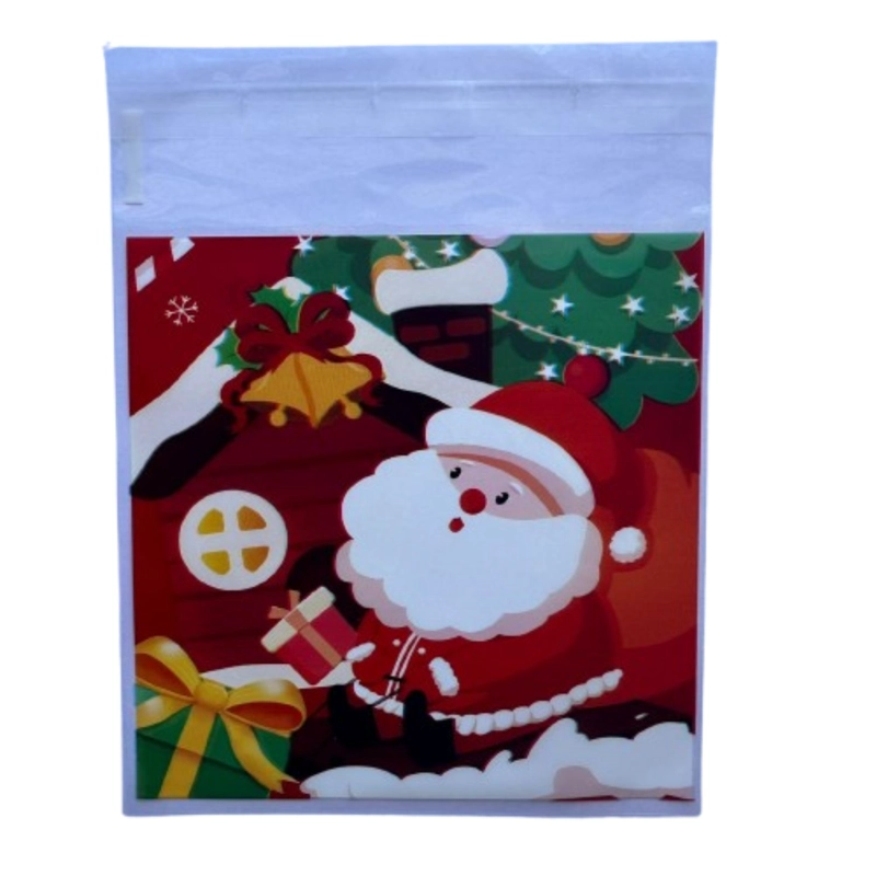 BOLSAS NAVIDAD D CELOFAN AUTOADHESIVAS 100UN 10X10+2CM - 4
