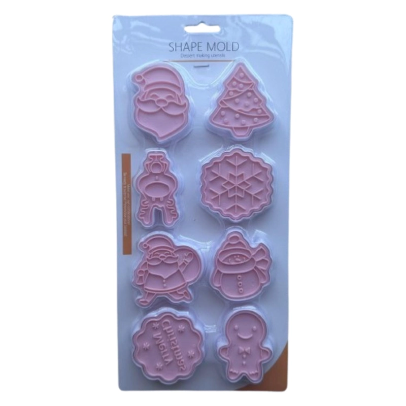 CORTADOR GALLETAS NAVIDAD ESTAMPADO B 8 FIGURAS - 1