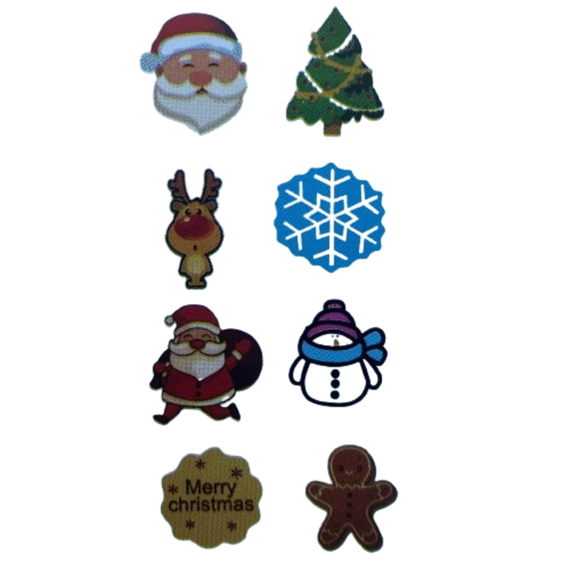 CORTADOR GALLETAS NAVIDAD ESTAMPADO B 8 FIGURAS - 2