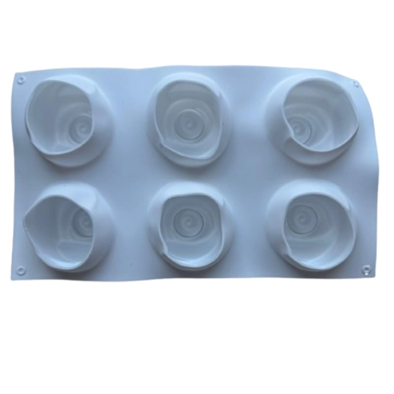 MOLDE SILICONA 6 ROSAS GRANDES 30X17CM - 2