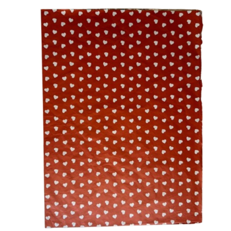 PLIEGO PAPEL ALUMINIO CORAZONES PARA CHOCOLATE 43X58CM - 1