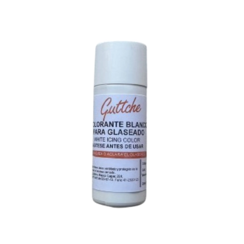 COLORANTE BLANCO PARA GLASEADO COMESTIBLE GUTTCHE 20G - 1