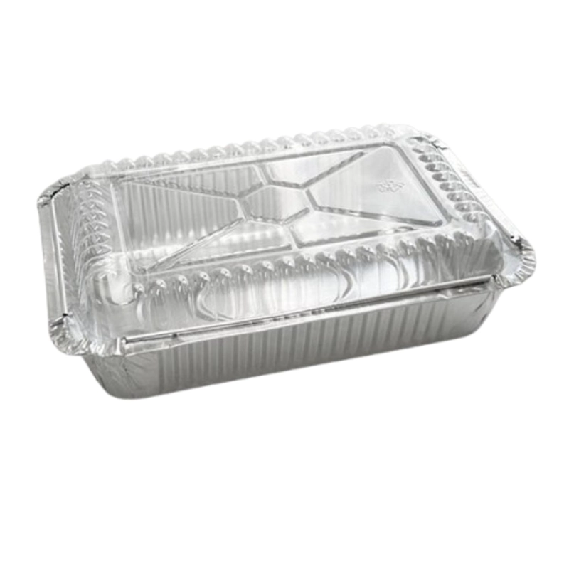 PACK 20 ENVASE ALUMINIO C-20 CON TAPA TRANSPARENTE 17X10X4CM - 1