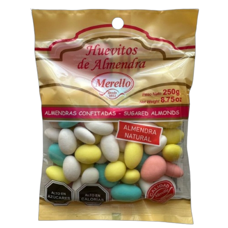 PACK 4 ALMENDRAS CONFITADAS MERELLO 250G - 1