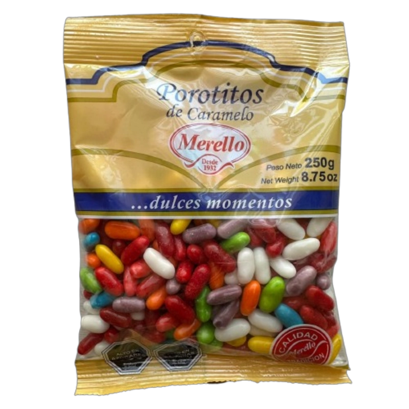 PACK 5 POROTITOS DE CARAMELO MERELLO 250G - 1