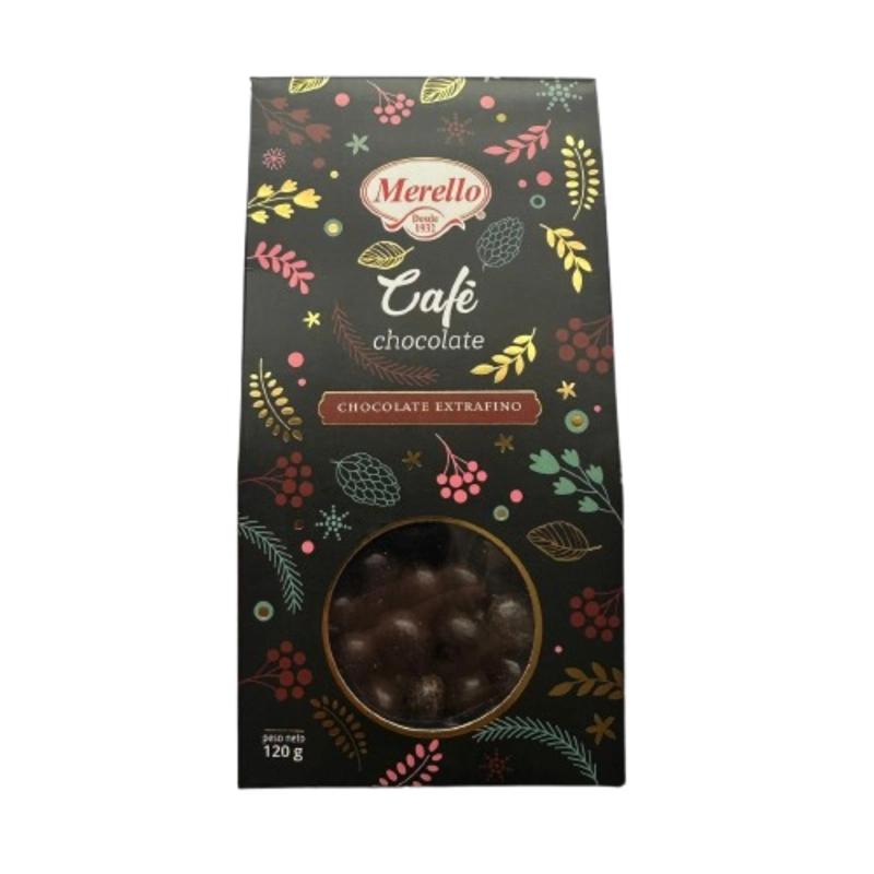 PACK 2 CAFE BAÑADO EN CHOCOLATE BITTER EXTRAFINO MERELLO 120G - 1