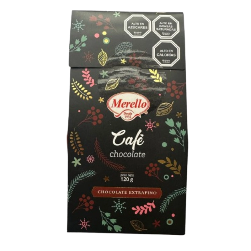 PACK 2 CAFE BAÑADO EN CHOCOLATE BITTER EXTRAFINO MERELLO 120G - 2
