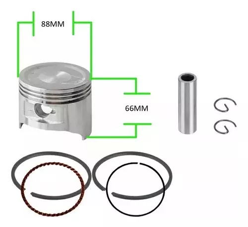 KIT PISTÓN Y ANILLOS MOTOR HONDA GX390 13HP - 2
