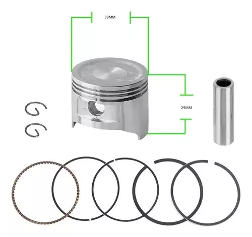 KIT PISTÓN Y ANILLOS DESMALEZADORA HONDA GX35 HHT35 HHT35S - 2