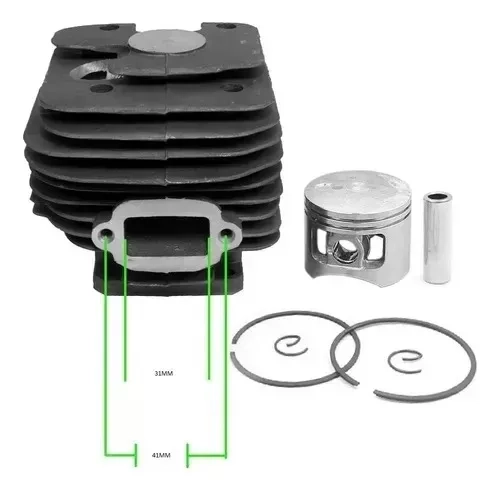 CILINDRO PISTÓN Y ANILLOS MOTOSIERRA COMPATIBLE MS381 - 3