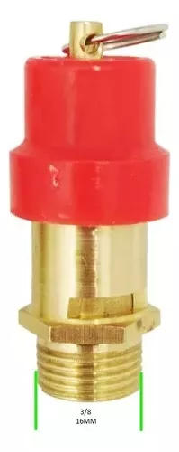 VÁLVULA DE SEGURIDAD 3/8 COMPRESOR DE AIRE - 3
