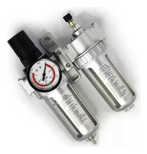 FILTRO DE COMPRESOR DE AIRE REGULADOR LUBRICADOR MANÓMETRO - 2
