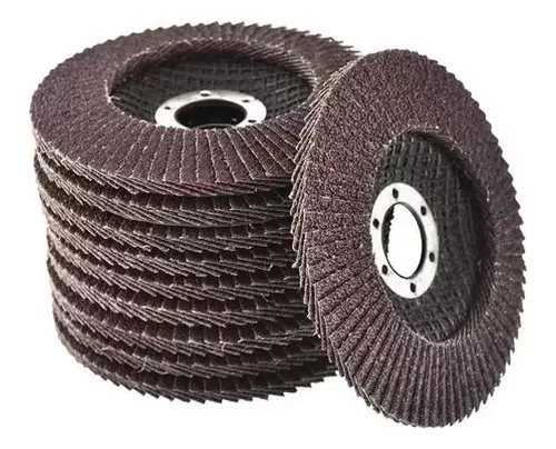 PACK 10 DISCOS LIJA FLAP TRASLAPADO 4 1/2 - 1