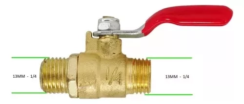 LLAVE DE PASO 1/4 COMPRESOR - 3