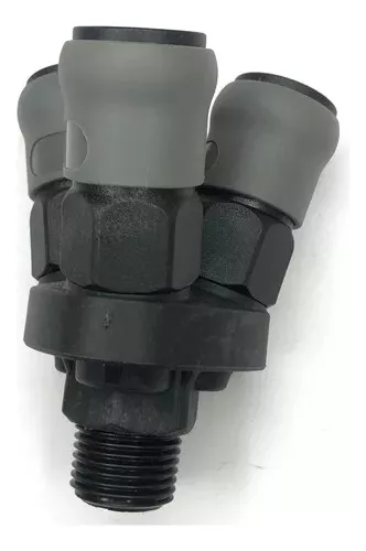 ACOPLE RAPIDO TRIPLE (3 VIAS) PARA COMPRESOR DE AIRE ( H.E ) - 2
