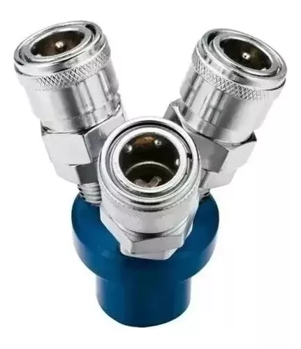 ACOPLE COMPRESOR METÁLICO DE 3 VÍAS - 1